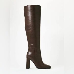 Monrow Dark Brown Over the Knee Boots